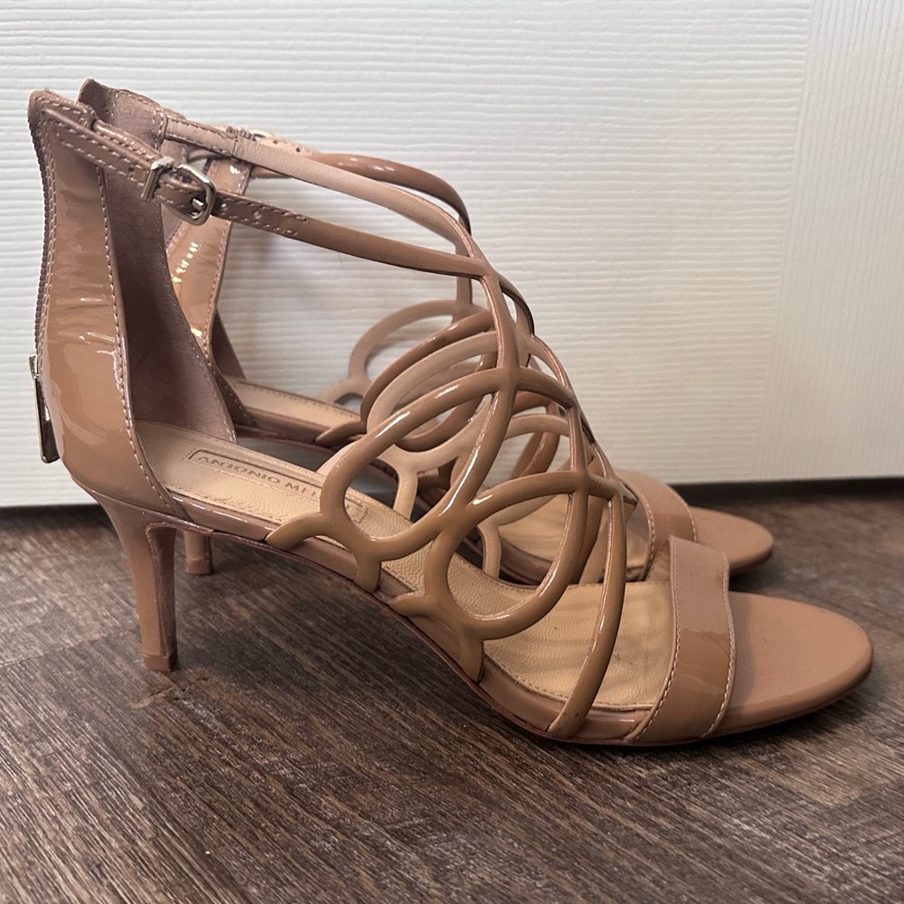 Antonio Melani nude strappy stiletto heels